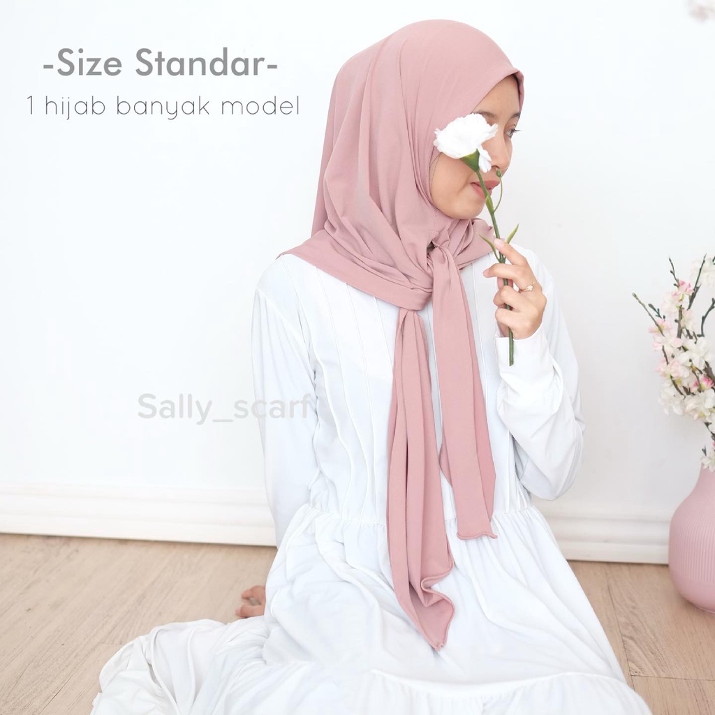 Hijab Quenna instan jersey premium , khimar instan, bergo standar dan syar i