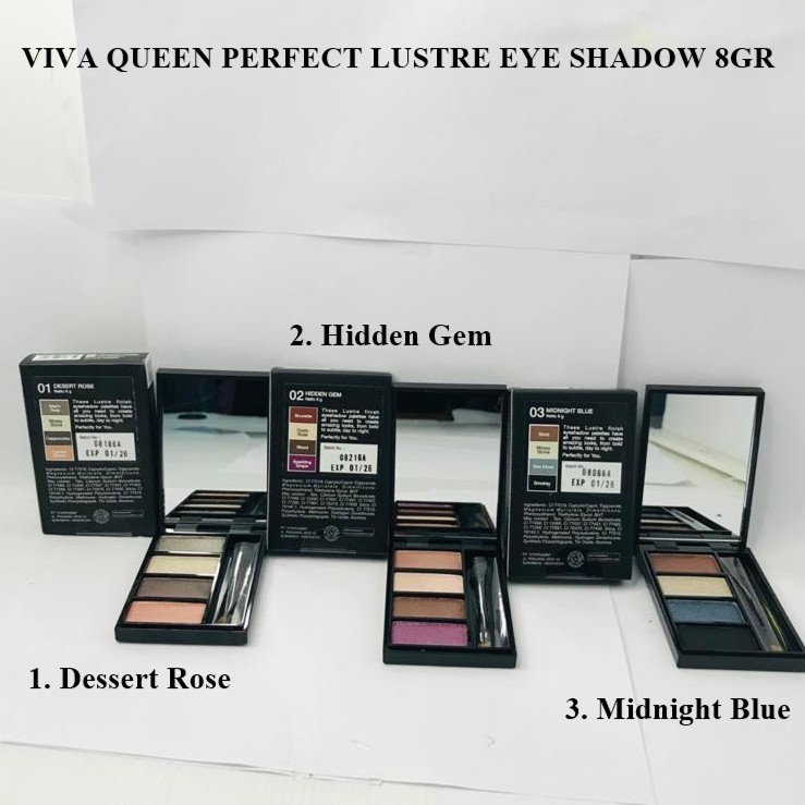 ✨LACIKOSME✨VIVA QUEEN PERFECT LUSTRE EYE SHADOW 8GR / EYESHADOW VIVA ORIGINAL