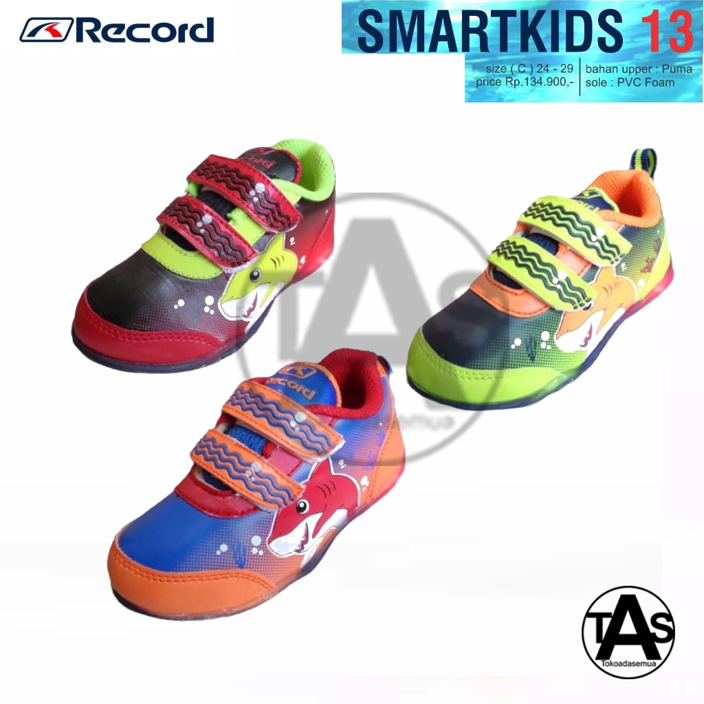 SEPATU LAMPU LED ANAK TERLARIS / SEPATU LAMPU ANAK TERMURAH / SEPATU LAMPU ANAK RECORD SMART 13 / BISA COD / SEPATU SEKOLAH ANAK MURAH UKURAN 24-29