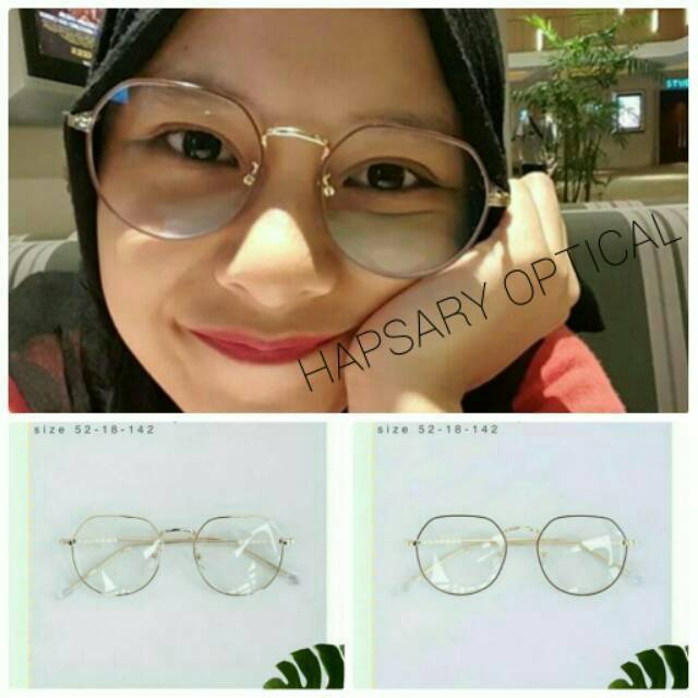 Frame Kacamata Wanita, Kaca mata Minus, Kacamata Anti Radiasi, Kaca mata Trendy, Kacamata New PEART