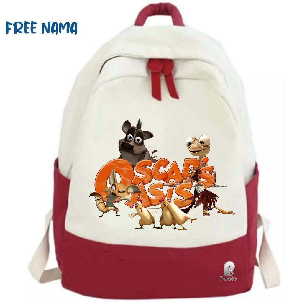 TAS RANSEL BACKPACK ANAK SEKOLAH MOTIF KARTUN OSCAR OASIS UNISEX (FREE NAMA)