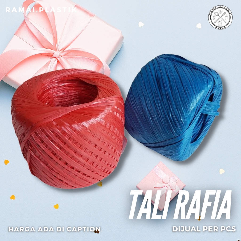 TALI RAFIA / TALI RAFIA HITAM / TALI RAFIA WARNA / TALI RAFIA GULUNG