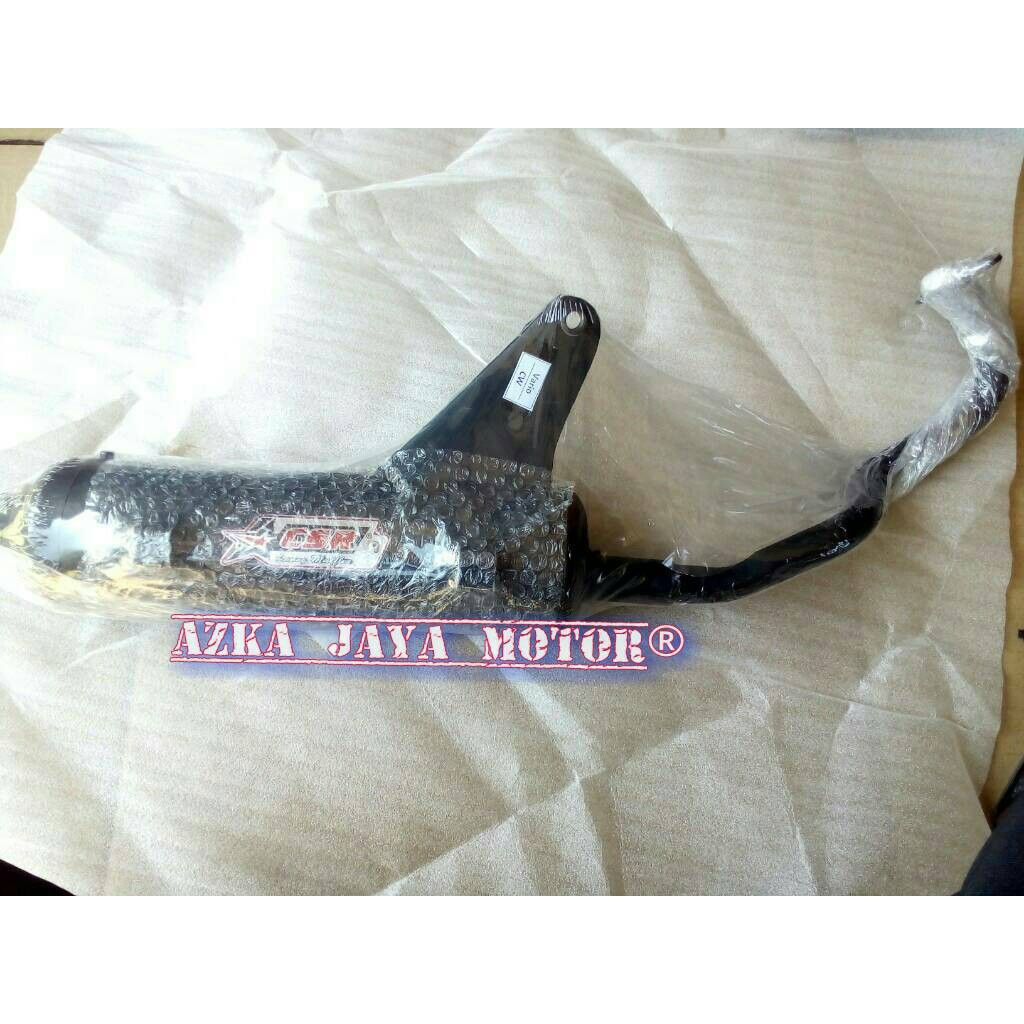 #9913 Knalpot Racing Bobokan Honda Vario Karbu / Techno Lama merk CSR