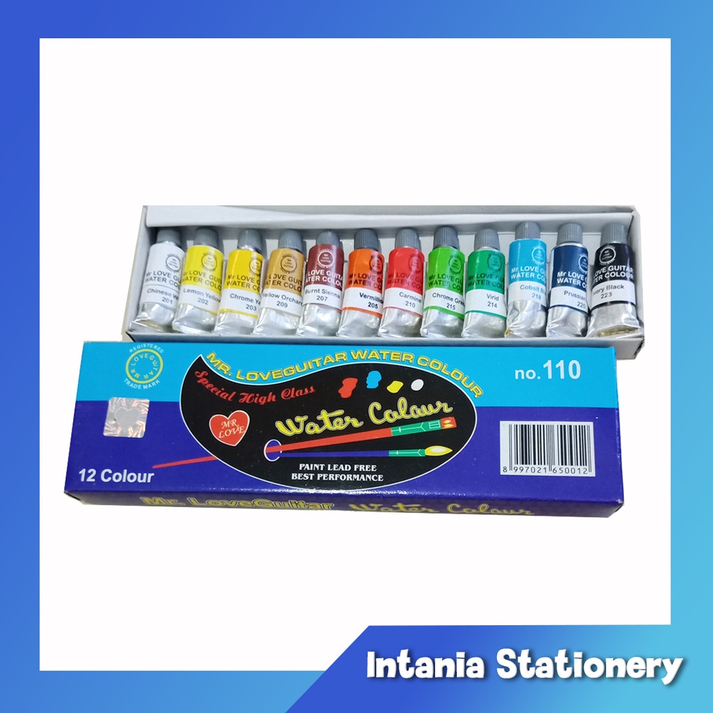 

CAT AIR GUITAR 12 WARNA 110, WATERCOLOR GUITAR 12 WARNA