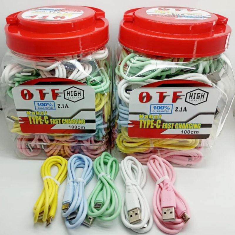 Jual KABEL DATA OTF TYPE C KABEL CASAN OTF TYPE C KABEL CHARGER TYPE C