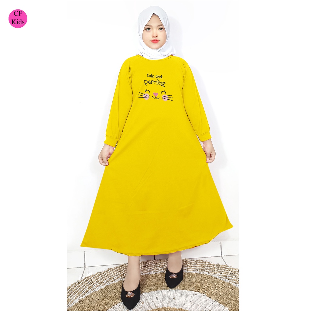 Gamis Anak Perempuan DTF Cute Rabbit CF Kids