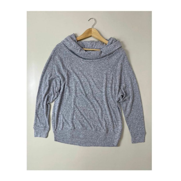 Exp** cowl neck sweater