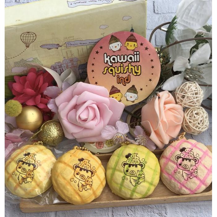 Terbatas Yummibear Mini Melon Bun Licensed Squishy Promo