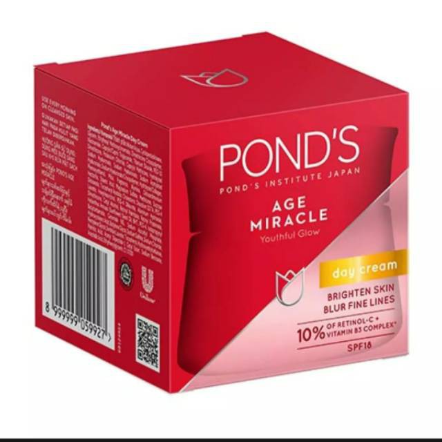 Ponds Age Miracle Youthful Glow Day Cream SPF 18 Krim Wajah Anti Penuaan