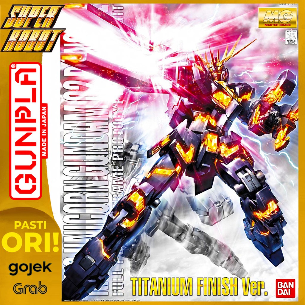 BANDAI MG Unicorn Gundam 02 Banshee Titanium Finish Ver - Limited Edition
