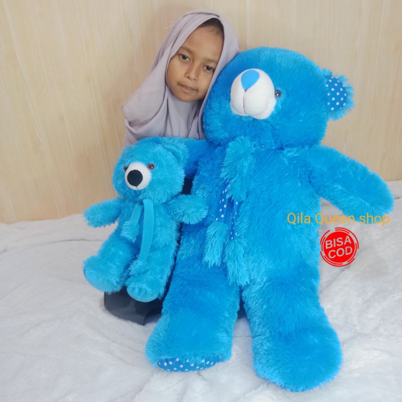 boneka Teddy bear Syal XL 75CM  beranak 1