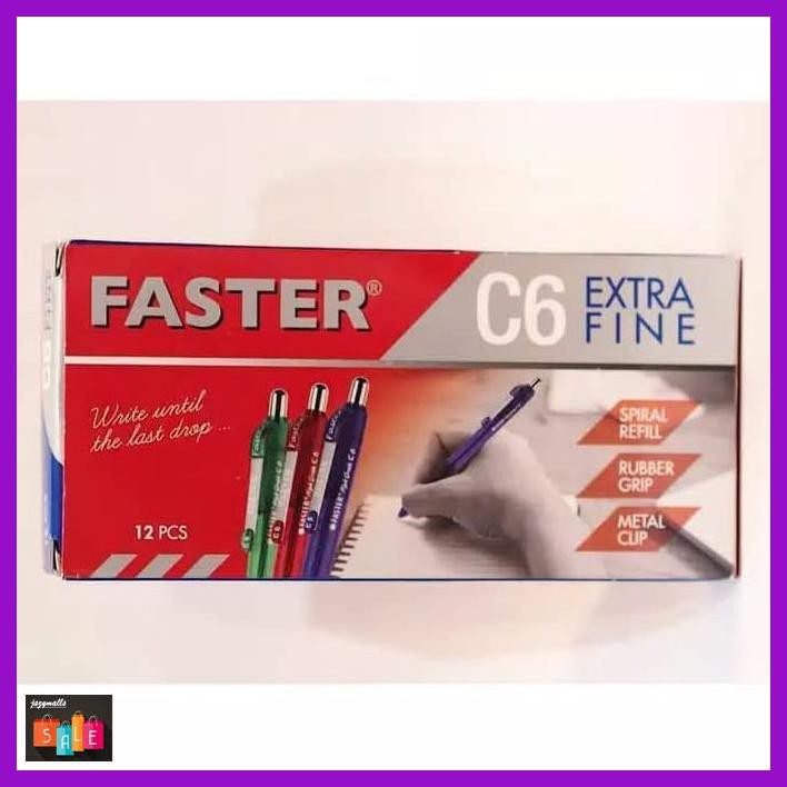 

Silutala- Pulpen Faster C6 - Hitam -Ori.