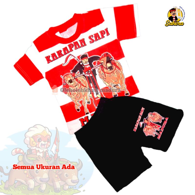 (Sakera) KAOS SETELAN KERAPAN SAPI MADURA