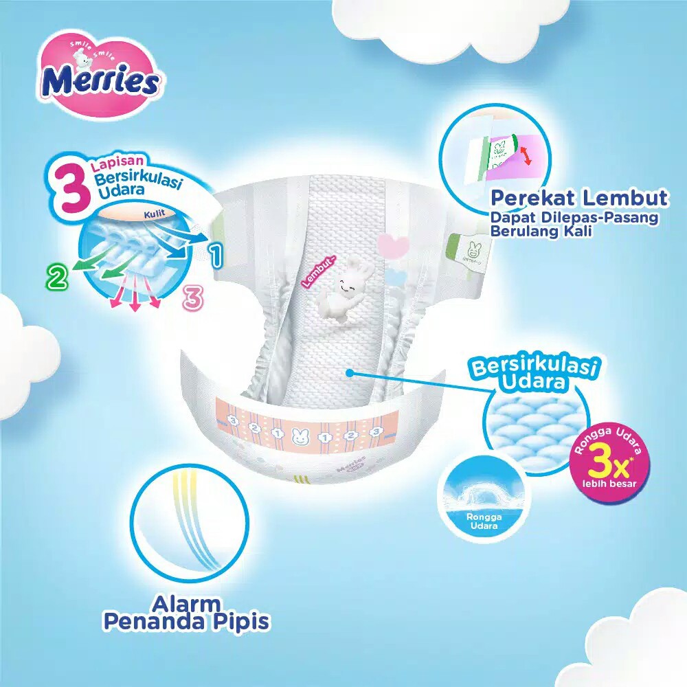 Merries Premium Popok Bayi Perekat NB 24