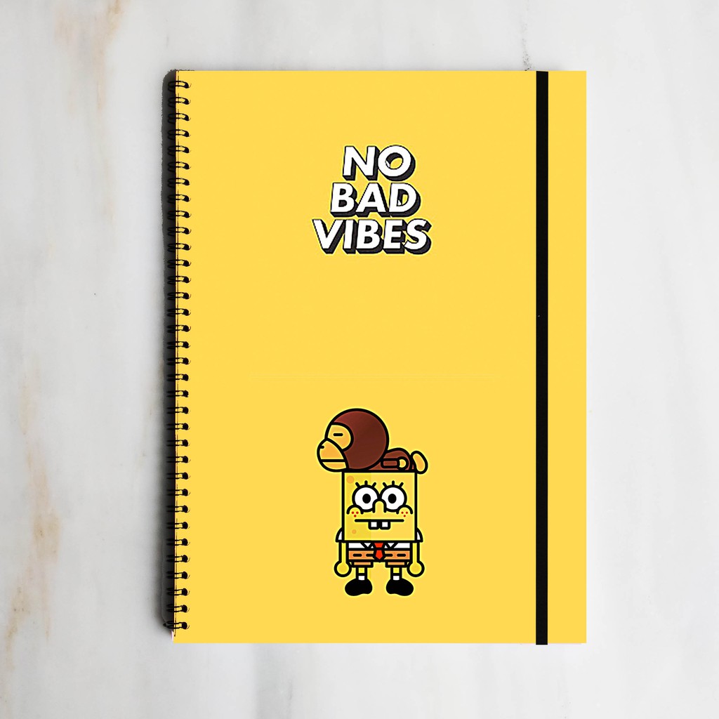 

SPONGEBOB MILO VIBE Spiral Ruled Notebook Diary Journal Office School Supplies Buku Tulis