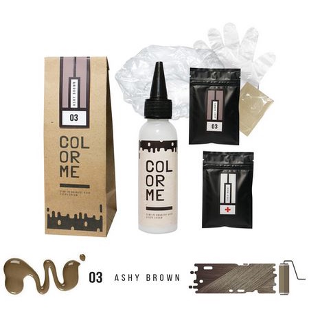 COLOR ME ASHY BROWN hair color cream coloring cat pewarna rambut