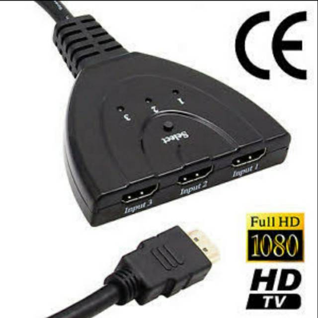 HDMI Switch 3 port hdmi switcher 3 input 1 output