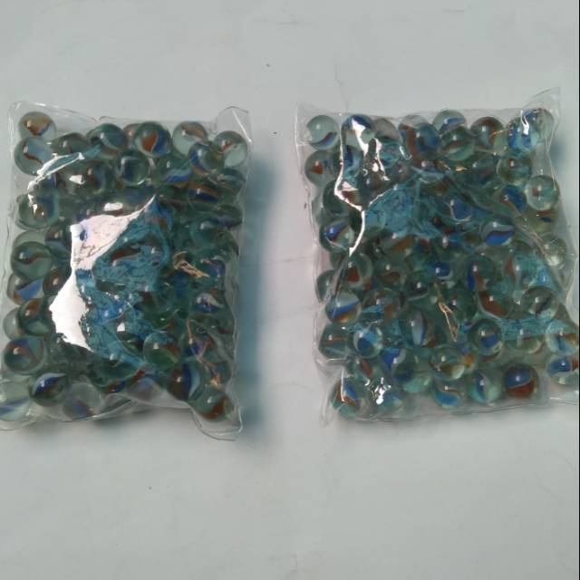 Gundu atau kelereng mini belimbing dengan diameter 1 cm satu kantong isi 100 halus & TDK pecah