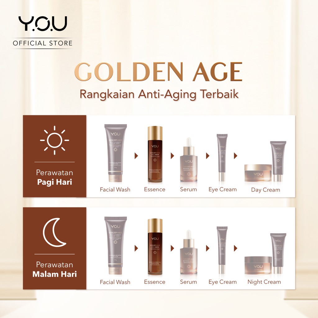 YOU Golden Age 2 in 1 Essence 100ml [1 Step for 8 Skin Solution]