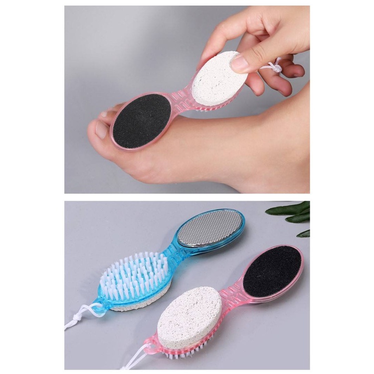 Sikat Telapak Kaki Penghalus Tumit 4 in 1 Anti Kasar / Pedicure Paddle 4 Step / Callus Remover / Pengangkat Sel Kulit Mati