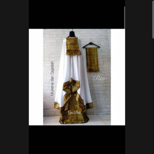 Mukenah set sajadah / mukenah songket / mukenah dewasa / mukenah bali / mukenah murah