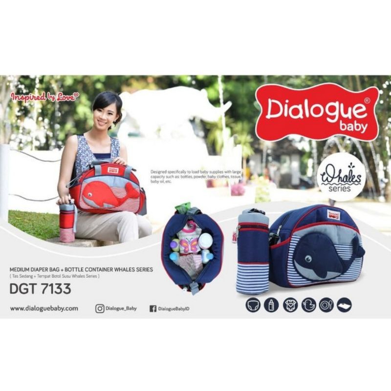 Tas Bayi Medium Dialogue Baby Whales Series DGT 7133