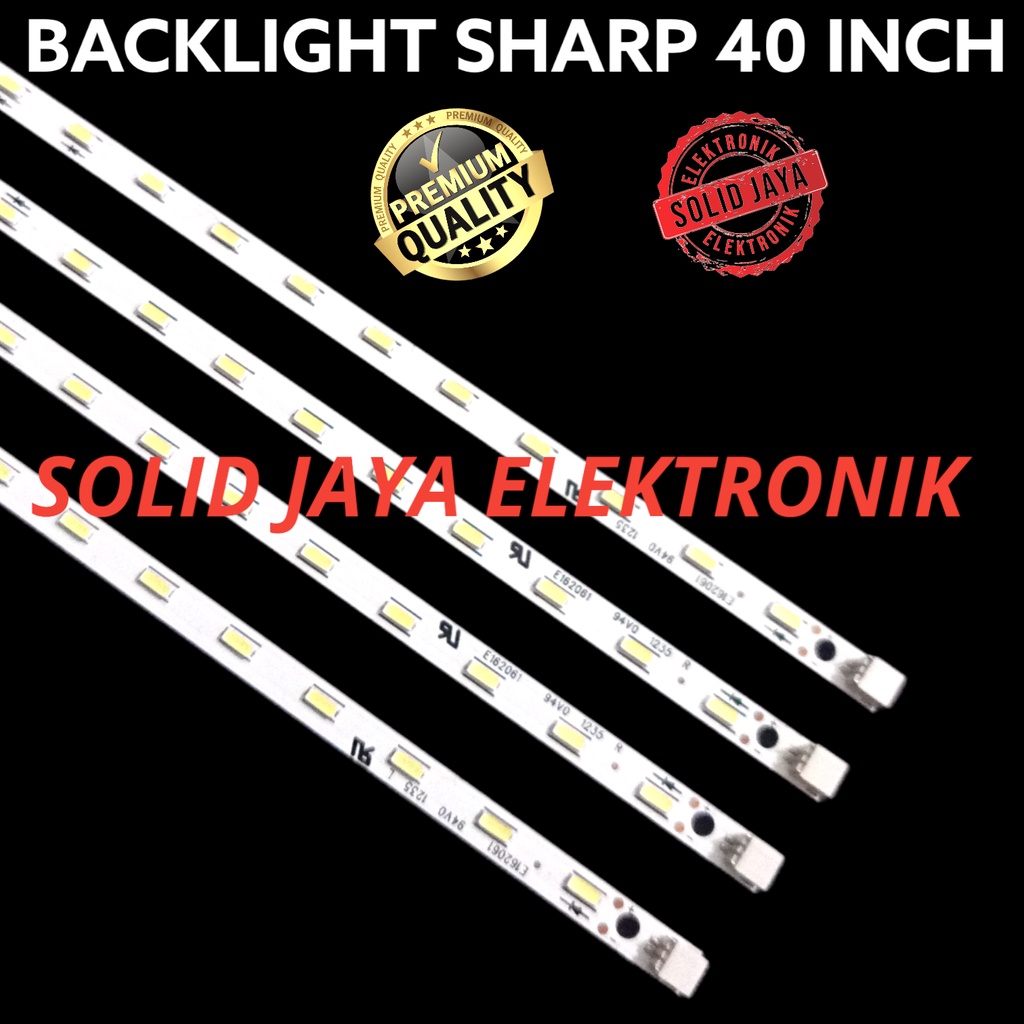 BACKLIGHT TV LED SHARP 40 INC LC 40LE430 M 40LE430M LC-40LE430 LC-40LE430M 40LE LAMPU BL SMD LC40LE430 L-40LE430M M 40K 40 KANCING 4 BARIS STRIP LIDI LED BERAS SHARP 40 IN INCH 40INCH 40INC 40IN SHARP