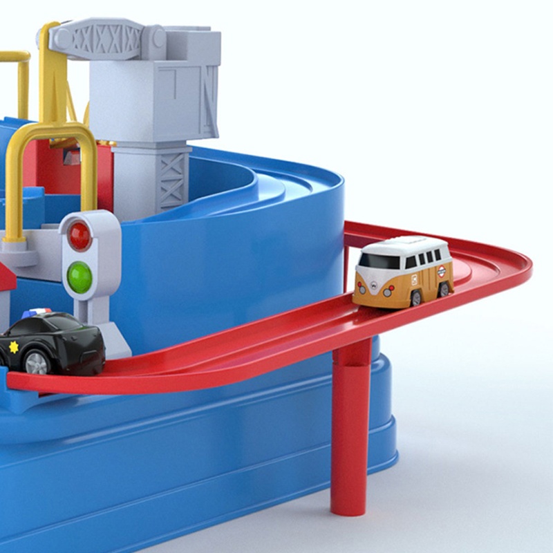 Mary Mainan Petualangan Mobil City Rescue Preschool Educational Toy Vehicle Puzzle Car Track Playsets Untuk Balita Mainan Anak