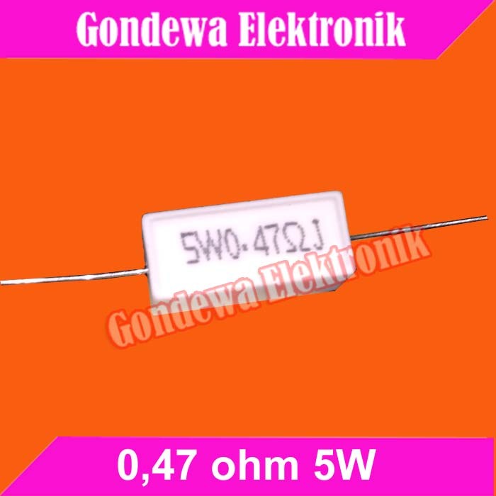 0,47 ohm 5W 0,47ohm 5W resistor kapur