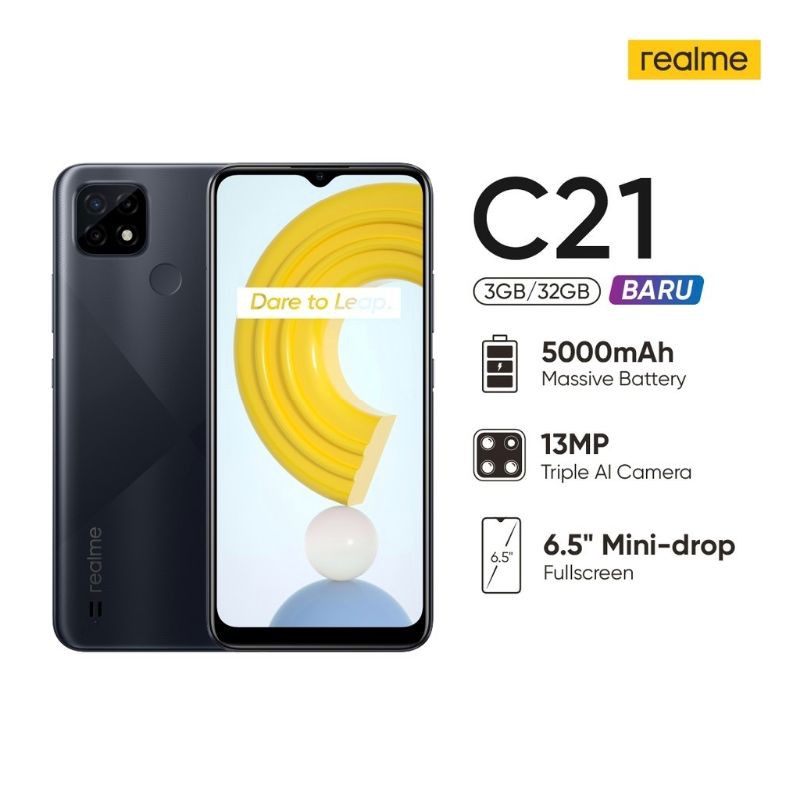 Realme C21 C21Y C25Y C31 3/32 4/64 Garansi Resmi