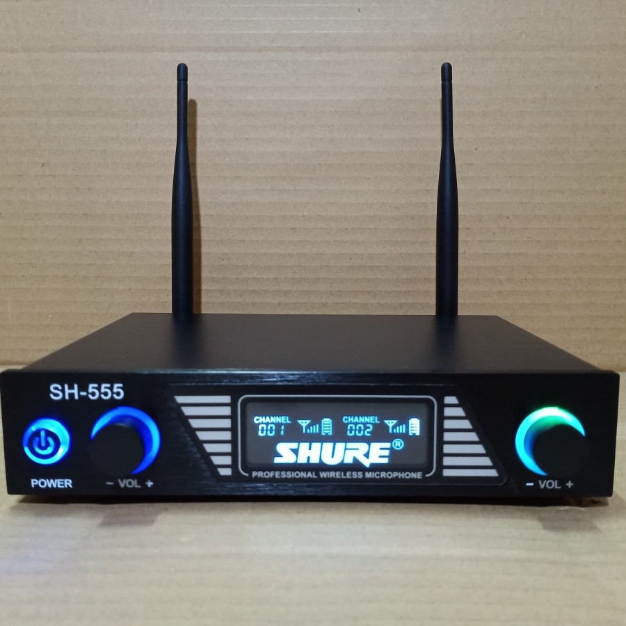 MIC WIRELESS HANDLE SHURE SH 555 PROFESIONAL MICROPHONE SYSYEM