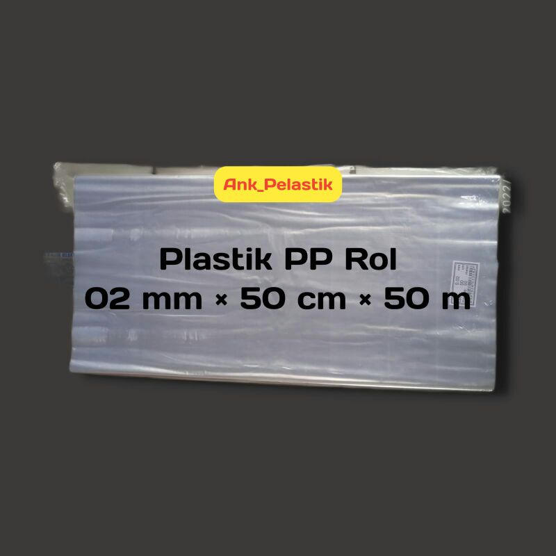 Plastik Rol PP 02mm50cm50m Plastik Laundry Plastik Packing Plastik Karpet Plastik Boneka Plastik