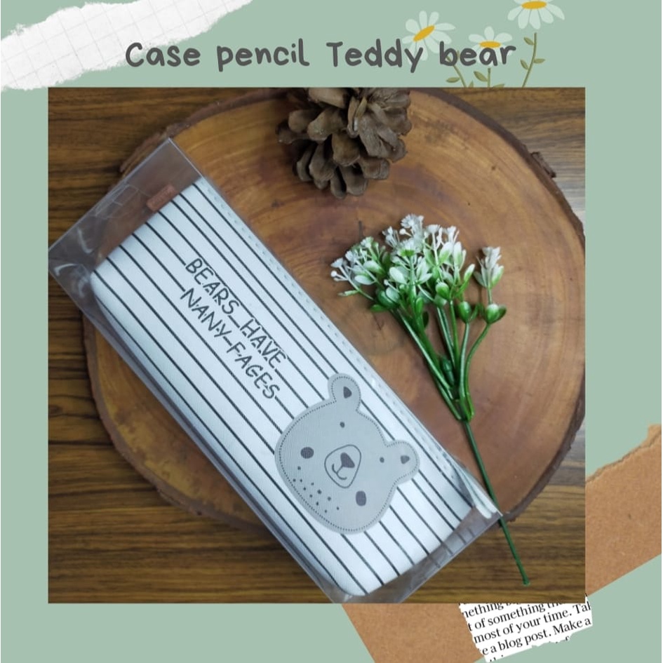 

Tempat Pensil kain Motif bear/Pencil Case