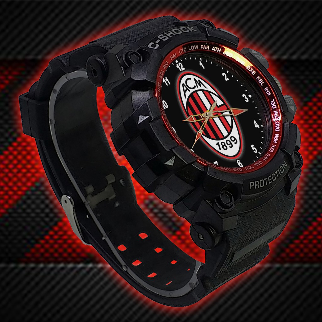 (ISTIMEWA BOSSQUE) JAM TANGAN MILAN LIST MERAH - EXCLUSIVE