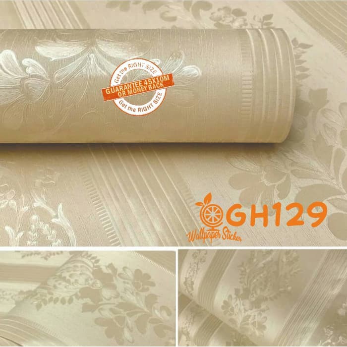 Wallpaper dinding 3d motif elegant / Wallpaper dinding kamar tidur anak wallstiker Motif Bunga Ukuran 45Cm X 8M