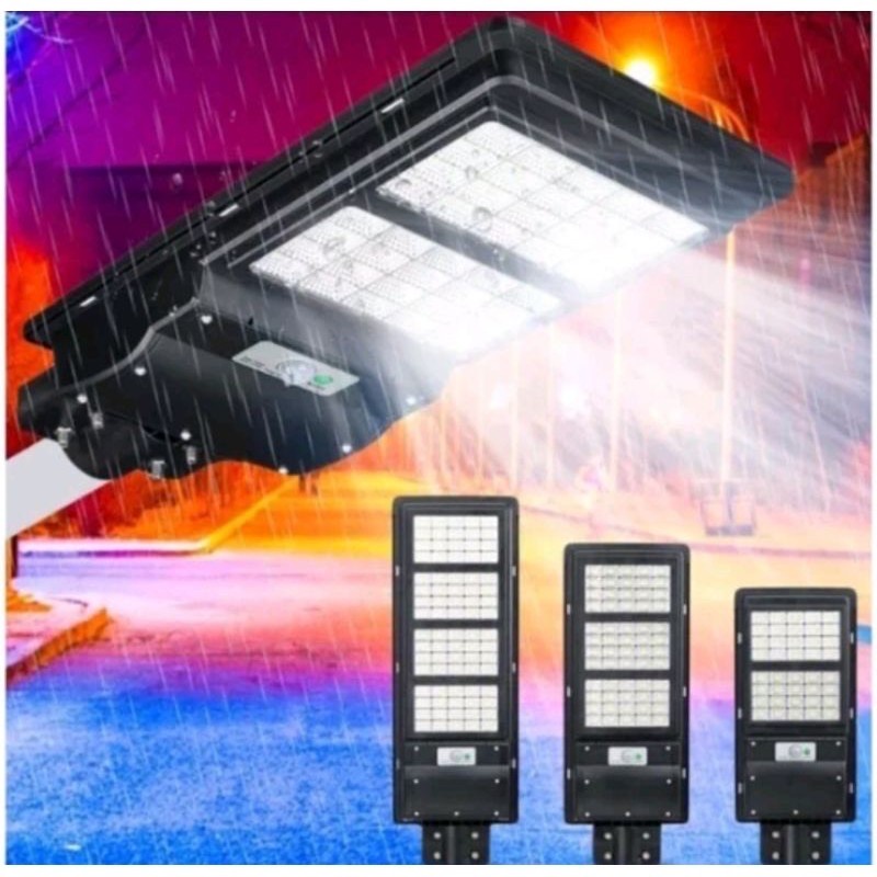 Lampu jalan PJU 200 watt led solar Panel 200W REMOTE Sorot Outdoor