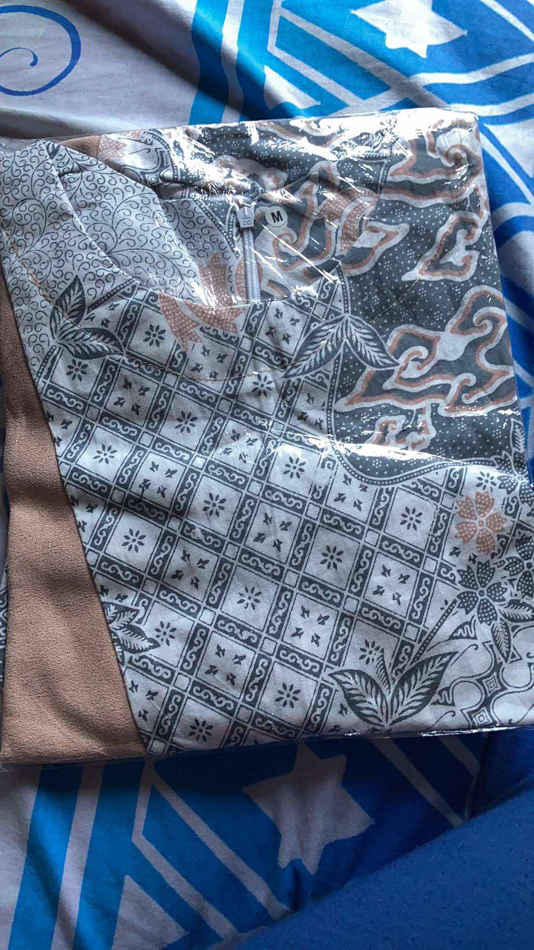 M-l-xl-xxl Batik Wanita Asj Sa Hrb026 Kenongo Kemeja Tosca Pendek