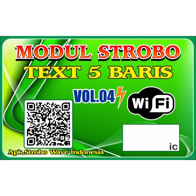 MODUL STROBO RUNNING TEXT 5BARIS VOL.04 12V dan 24V