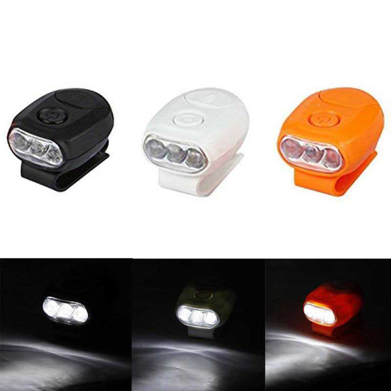 (BISA COD) RVOSTR LED Senter Clip Topi 90 Degree Rotatable 3 LED COB - 3325