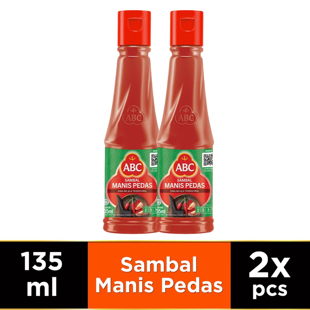 ABC Saus Sambal Manis Pedas 135 ml x 2 pcs