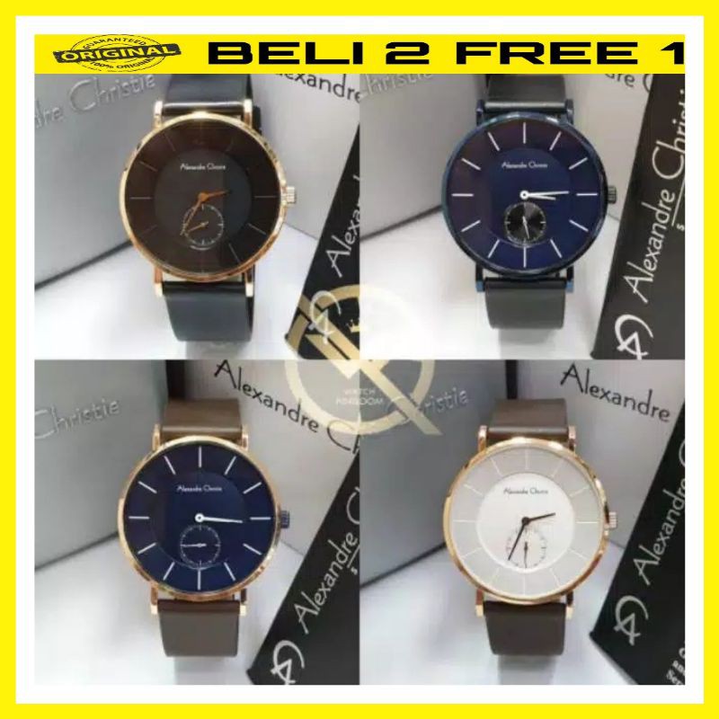 Best Seller Jamtangan pria Alexandre christie ac8484 / ac 8484 / 8484 Original garansi resmi 1thn