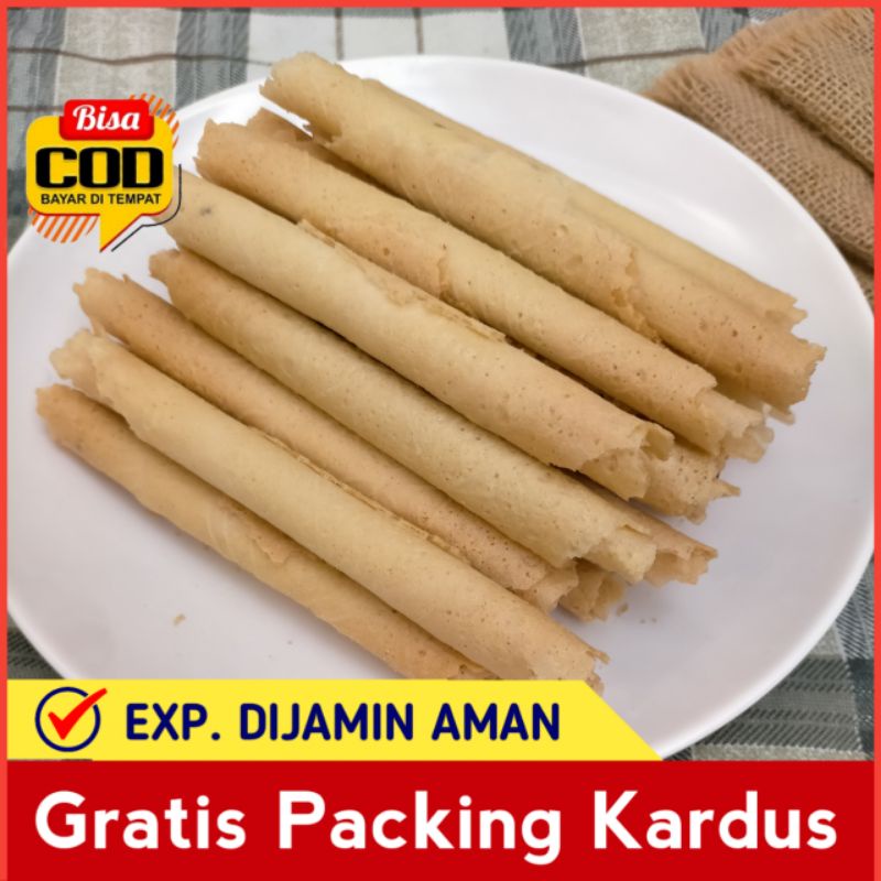 

Kue Kering Egg Roll Semprong Manis Renyah 250 Gram Kiloan Tradisional Bergizi