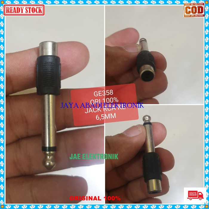 G358 ORIGINAL Konektor Splitter Aux RCA 6,5MM Spliter conektor audio acc handphone hp jek jack micro