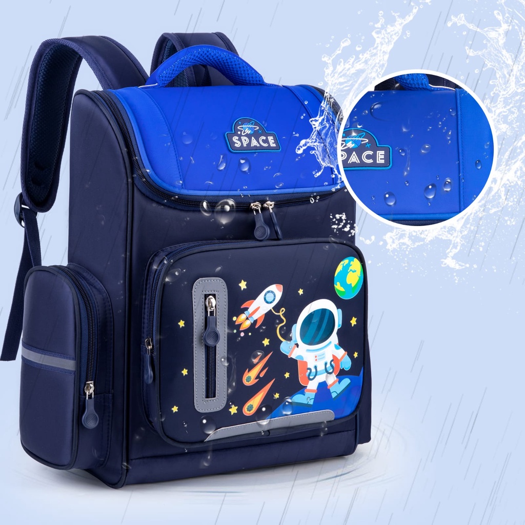 tas ransel sekolah waterproof karakter motif astronot tas sekolah anak tk sd ransel import tahan air