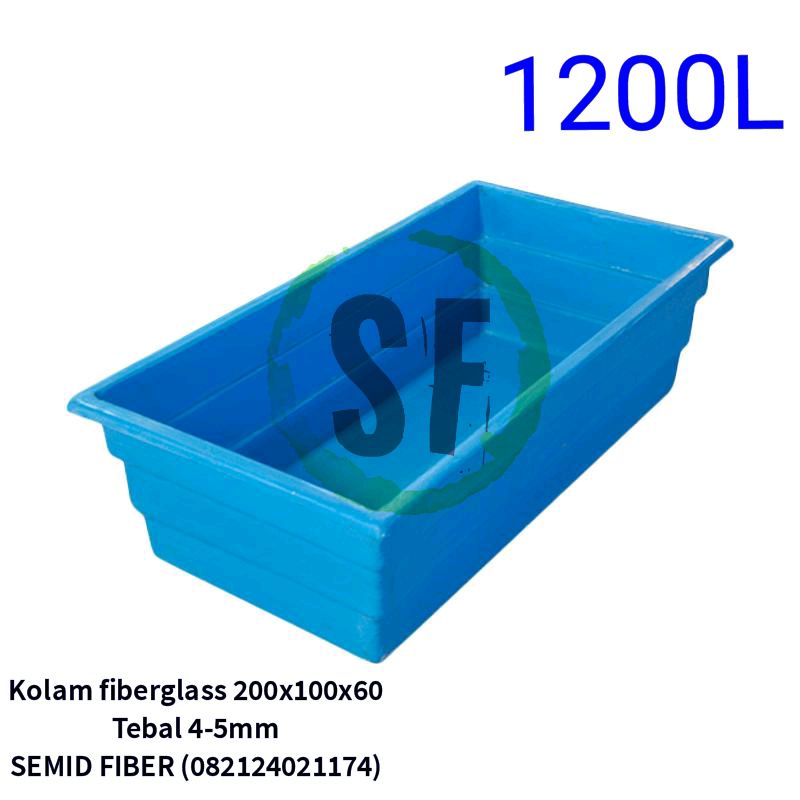 kolam fiberglass 200*100*60