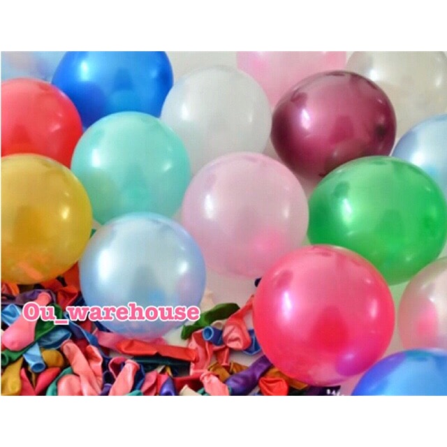 Balon mini metalik 6 inch 1 pack 100 pcs - balon latex metalik 100pcs - balon latex 6 inch metalik