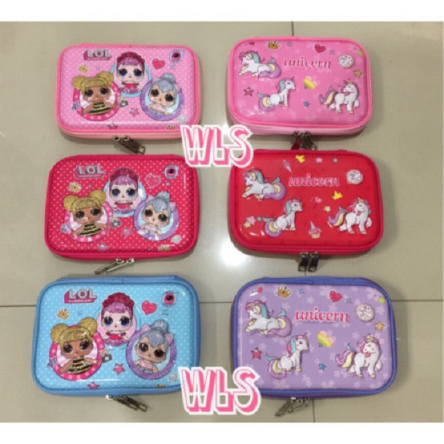 

Kotak pensil ala smiggle LOL Unicorn