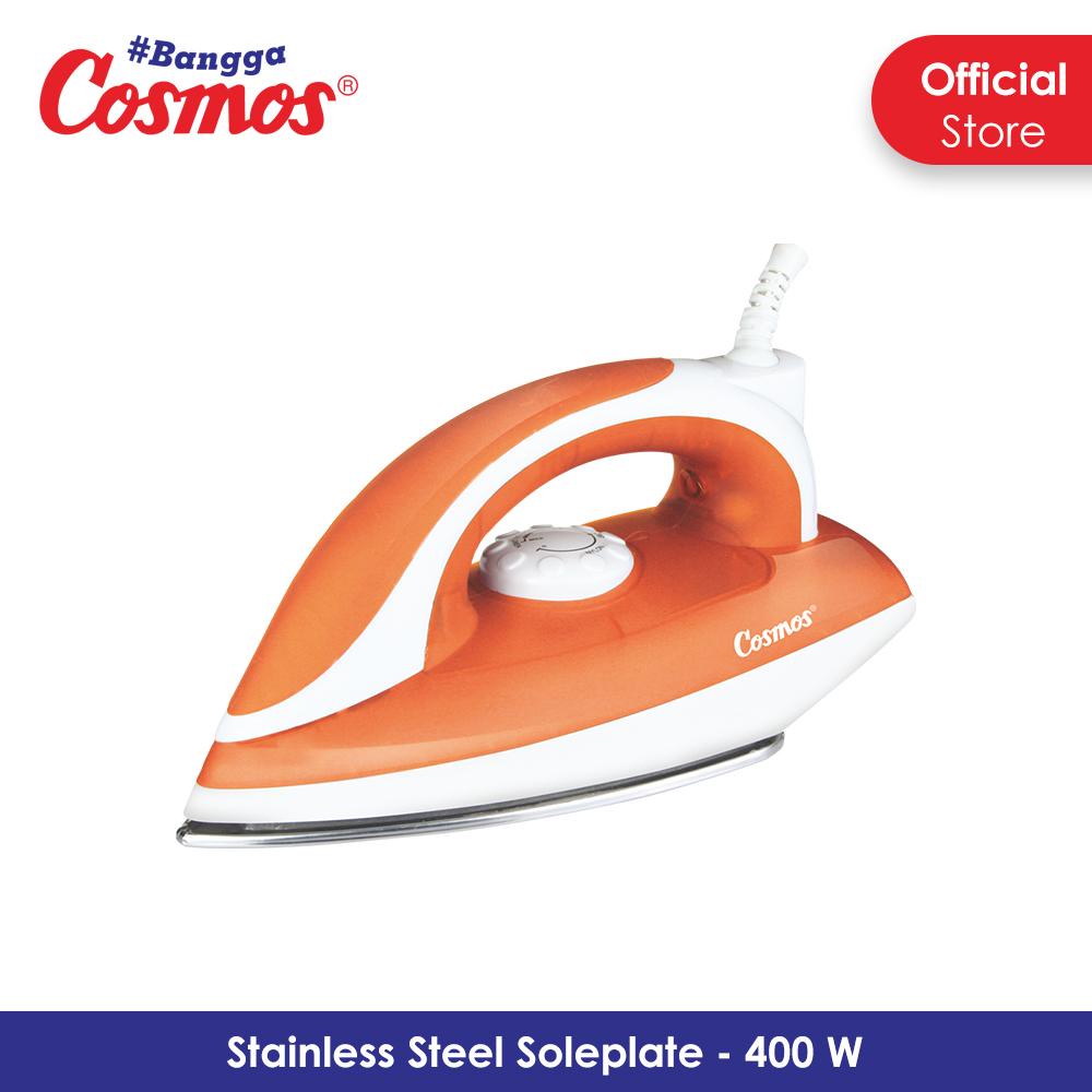 Cosmos Cis 418 Dry Iron Setrika Listrik warna Cream Orange  Setrika Cosmos Cis 418