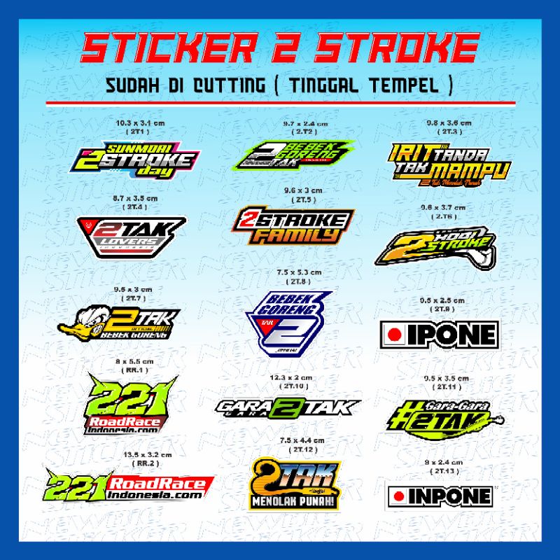 Sticker 2 stroke, 2 Tak, Hobi 2 stroke, 221 Roadarace