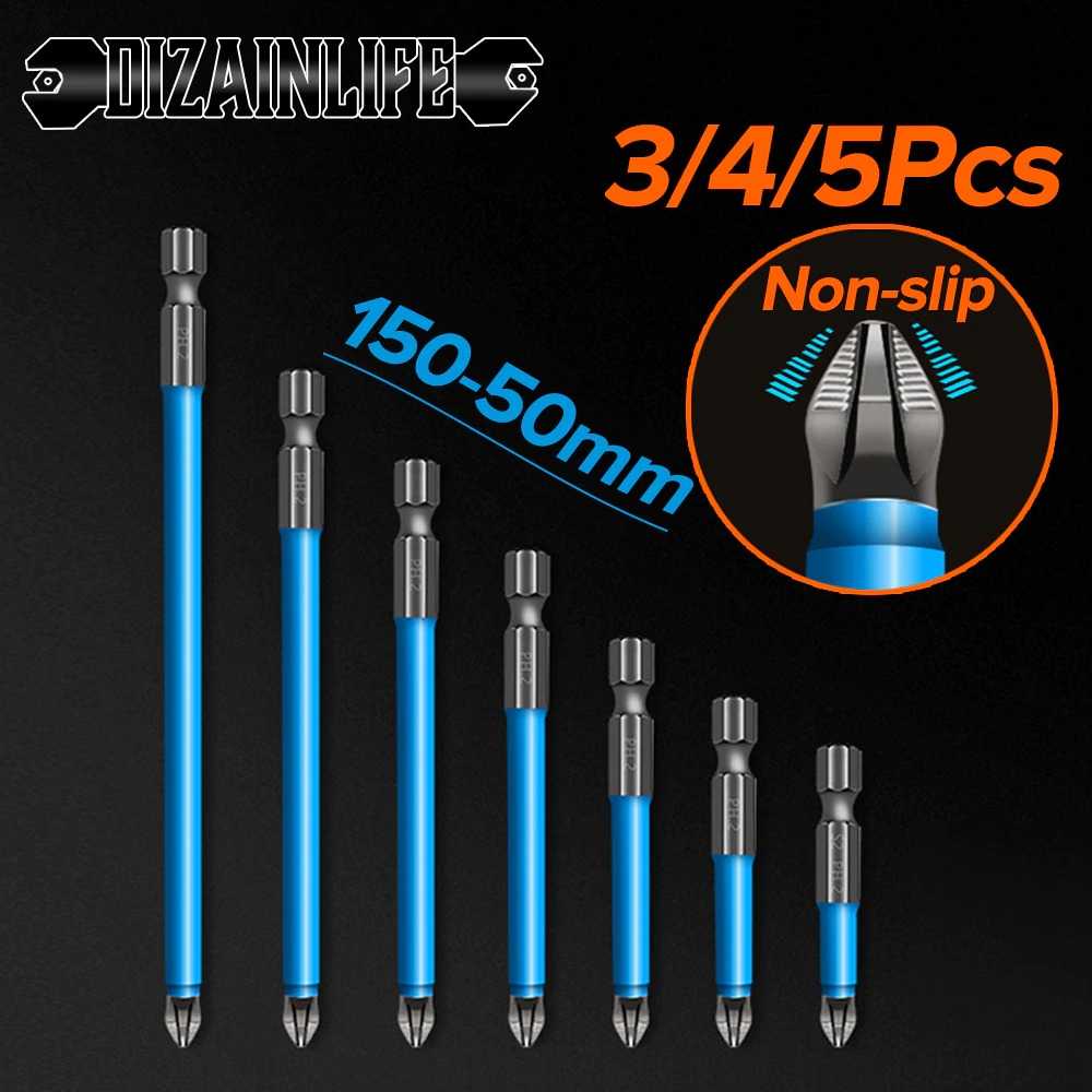 Set Kepala Obeng Plus Magnetic Screwdrivers Hex PH2 5 PCS Perlengkapan Reparasi Smartphone Tanpa Kabel Berkualitas